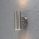 Au&szlig;enwandleuchte Modena, Edelstahl, 2-flammig