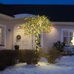 LED-Lichterkette au&szlig;en 200-fl. schwarz/warmwei&szlig;