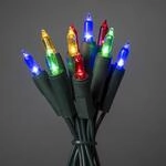 Bunte LED-Lichterkette, 20-flammig 4,35m