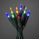 Bunte LED-Lichterkette, 10-flammig 2,85m