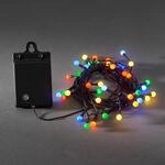 Bunte Au&szlig;en-Lichterkette LED 40-flg. RGB, Batterie