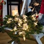 Au&szlig;en-Lichterkette Sterne LED 40-flg., Batterie