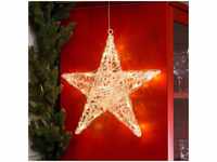 Konstsmide Christmas Fünfzackiger Acryl-Stern Ingar mit LED transparent