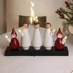 Kerzenleuchter Luciak&ouml;r mit Chormotiv, 5-flammig