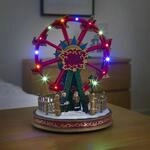 Tischdekoration Riesenrad, bunte LEDs und Musik