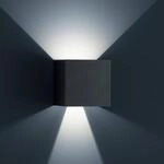Helestra Siri 44 L Au&szlig;enwandlampe up/down schwarz