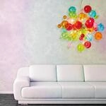 Bunte H&auml;ngeleuchte Aurinia &Oslash; 65 cm