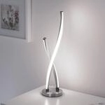 Paul Neuhaus LED-Tischlampe Polina, silber, Metall, dimmbar