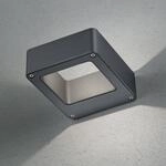 LED-Au&szlig;enwandlampe RENO, anthrazit, Breite 12 cm Metall IP54