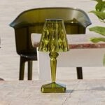 Kartell LED-Akku-Tischlampe Battery, 26 cm, gr&uuml;n, IP54