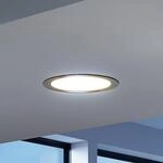 EGLO connect LED-Einbauleuchte Fueva-C, &Oslash; 22,5 cm, nickel
