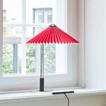 Hay LED-Tischlampe Matin, hellrot/messing, H&ouml;he 38 cm