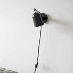 HAY Wandlampe Noc Wall, dunkelgrau, Metall, Stecker, E14