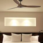 Deckenventilator Morea L, DC, 3 Fl&uuml;gel dunkelbraun