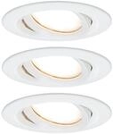 Paulmann LED-Spot Nova Plus Coin 3er rund wei&szlig; 2.700 K IP65