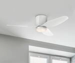 Westinghouse LED-Deckenventilator Carla, leise, 117 cm, wei&szlig;