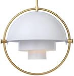 GUBI H&auml;ngeleuchte Multi-Lite, &Oslash; 36 cm, messing/wei&szlig;
