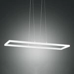 LED-Pendelleuchte Bard, 92x32 cm in Wei&szlig;