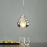 H&auml;ngeleuchte Lila, rauchgrau, 1-flammig, Glas