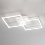 Moderne LED-Deckenlampe Bard in Wei&szlig;
