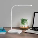 LED-Schreibtischleuchte MAULpearly, wei&szlig;, 38 cm, dim, CCT