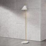 Louis Poulsen Marmor-Stehlampe Yuh Brass, wei&szlig;