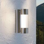 LED-Au&szlig;enwandleuchte Robledo aus Edelstahl