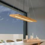 LED-H&auml;ngeleuchte Brad aus Holz