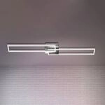 LED-Deckenleuchte Frame, Fernbedienung, chrom