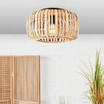 Deckenleuchte Woodrow, &Oslash; 40 cm, holz hell, Bambus/Metall
