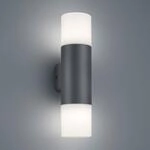 Au&szlig;enwandlampe Hoosic zweiflammig, anthrazit