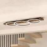 LED-Deckenlampe Boyal, schwarz, L&auml;nge 101 cm, Holz, 3-flg.