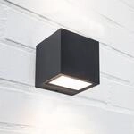 LED-Au&szlig;enwandlampe GEMINI, dunkelgrau, 9 x 9 cm IP54 up/down