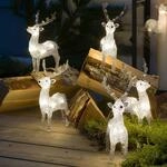 LED-Leuchtfiguren Rentier f&uuml;r au&szlig;en, 5er-Set