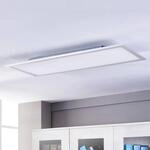 Lindby LED-Panel Livel, 4000K, 120cm x 30cm, silber, Metall