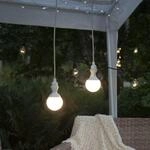 E27-Fassung mit Kabel Ute, 5 m, wei&szlig;