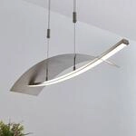 Lucande LED-H&auml;ngeleuchte Marija, 91 cm, silber, dimmbar