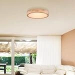 LED-Deckenlampe Rainer, &Oslash; 40 cm, Holzoptik, Metall, CCT
