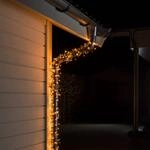 LED-Lichterkette au&szlig;en 200-fl. schwarz/bernstein