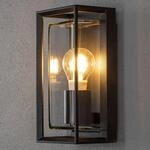 Au&szlig;enwandleuchte Brindisi, schwarz, Metall, 26 cm hoch, IP54