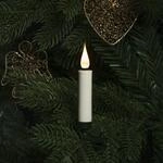 LED-Christbaumkerzen kabellos wei&szlig;, 3D, 12-teilig