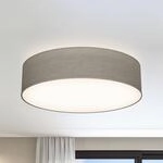 Deckenleuchte Litora, taupe, &Oslash; 38 cm, Textil, E27
