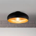 Deckenleuchte Zoe, schwarz-gold, Metall, E27