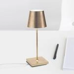 Zafferano Poldina mini Akku-Tischlampe innen gold