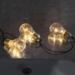 F&uuml;nfflammige LED-Lichterkette Glow Battery