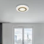 LED-Deckenlampe Sabatino, &Oslash; 30 cm, wei&szlig;/grau, CCT