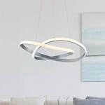 LED-H&auml;ngelampe Course, nickel matt, 3.000 K, &Oslash; 60 cm, Metall