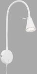 LED-Wandleuchte Tusa, wei&szlig;, Metall, 45cm, Flexarm
