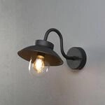 Au&szlig;enwandleuchte Vega Mini, Breite 22 cm, schwarz