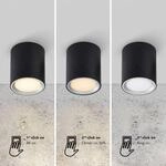 LED-Downlight Fallon long 3-Step-dim schwarz/stahl